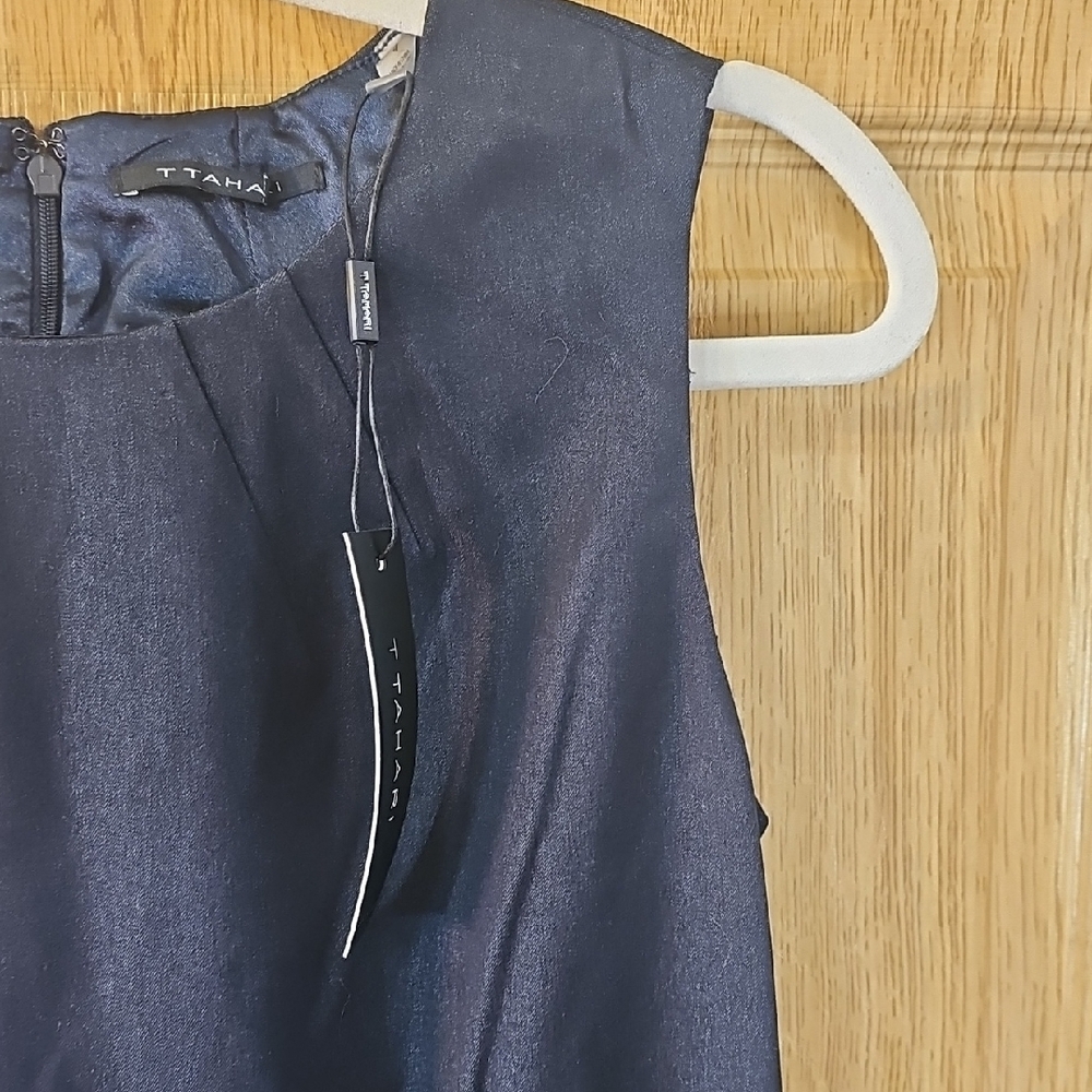 T Tahari Classic Black Midi Dress - Picture 8 of 13